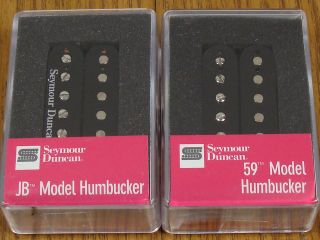 NEW Seymour Duncan SH 4 JB & SH 1n 59 Black Humbucker PICKUP SET 