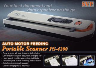 New Auto Feeding (Motor) Portable Color Scanner~PS4200