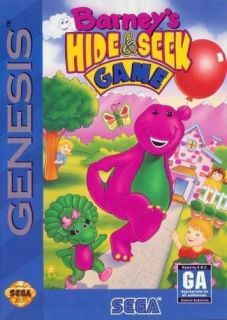 BARNEYS HIDE & SEEK GAME Sega Genesis Tested CDX FUN★