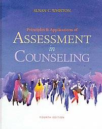   of Assessment in Counseling by Susan C. Whiston 2012, Paperback