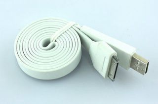 CHEAP3FT 1M USB Sync Data Charger Cord Flat Slim Cable for iPhone 4 4S 