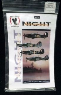 Eagle Strike 48124 Night Hurricanes Part I 1/48 Scale Model Kit Decals