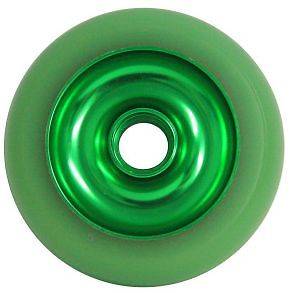 EAGLE SPORT 100MM GREEN ANODISED GREEN METAL CORE SCOOTER WHEEL 