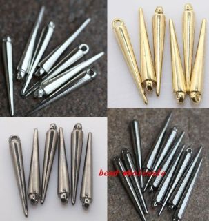   100pcs Silver/Golden Acrylic Spike For Charm Basketball Wives Earrings