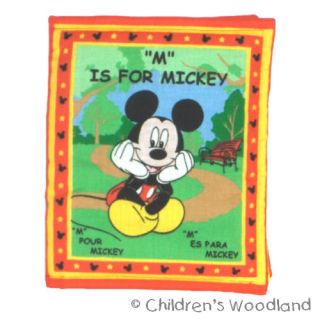 MICKEY MOUSE CLOTH/SOFT BOOK IN SPANISH/FRENCH​ KIDS