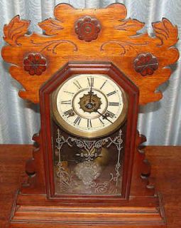 1885 Waterbury Eastlake Ogee Bracket Parlor Clock L@@K