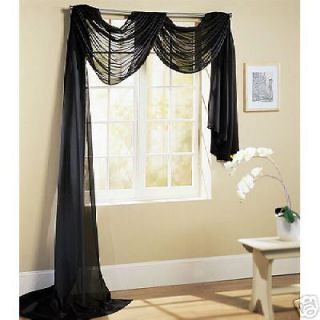 black window scarf in Curtains, Drapes & Valances