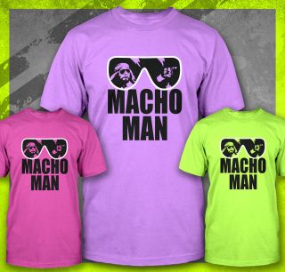 MACHO MAN RIP WWF RANDY SAVAGE ELBOW WWE RETRO VINTAGE WRESTLING T 