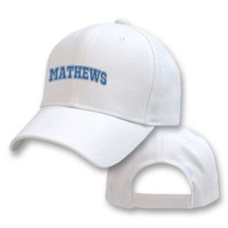 COLLEGIATE MATHEWS FAMILY NAME EMBROIDERED EMBROIDERY SPORT BASEBALL 