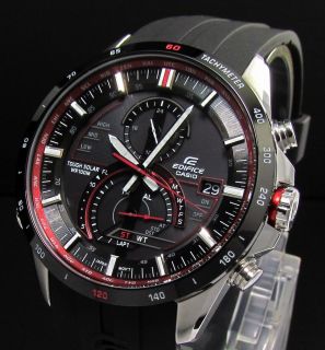 Edifice EQS 500 Dial Solar Chronograph World Time by Casio F1 Red Bull 