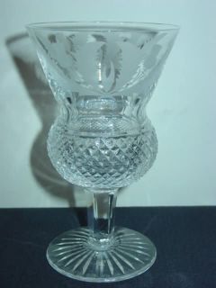 EDINBURGH Crystal THISTLE Cut   CLARET Wine Glass