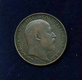 ENGL​AND EDWARD VII 1902 1 SHILLING COIN