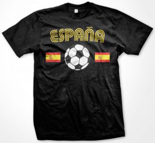 Espana Soccer Mens T Shirt Football Spain Spanish Flag