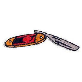   Reed Switchblade Pocket Knife Embroidered Iron On Applique Patch