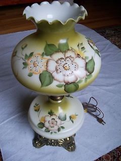 Vintage Gone With The Wind GWTW Hand Painted LAMP 21 tall 3 way