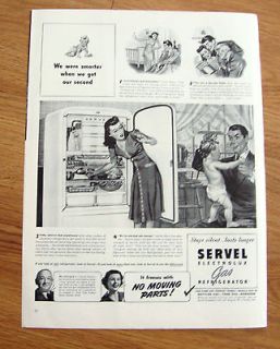 1941 Servel Electrolux Gas Refrigerator Ad