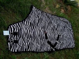 Horse Wear Sheet Polar FLEECE COOLER Blanket Rug Zebra Equine Tough 78 
