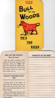 Chew Bull of the Woods Hes The Boss Pocket Size Notebook NEW