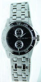 MASCULINE ELGIN STAINLESS STEEL MENS WATCH VINTAGE 1965 CLASSIC SWISS 