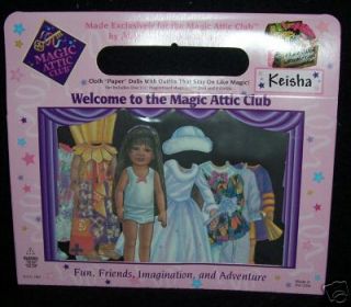 Magic Attic Club Keisha MagiCloth Paper Dolls NEW