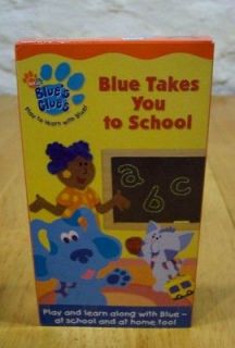 BLUES CLUES Blue Takes You To School VHS VIDEO