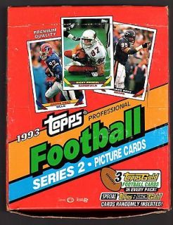 1993 Topps Football NFL Rack Pack (Series 2) Box Factory Sealed Packs 
