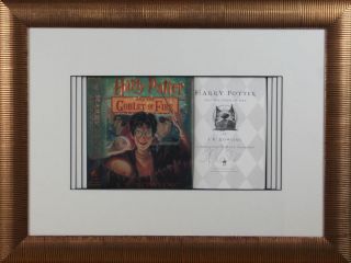 JK Rowling Signed Harry Potter Book Display