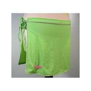 EMPORIO ARMANI Neon womens sarong pareo cover up (green/pink) NWT