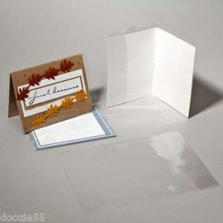CJ41 100 Clear Card Jackets for A6 Greeting Card & Envelope Packaging 