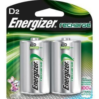 Energizer Rechargeable D Nimh Batteries (Pack of 2) 