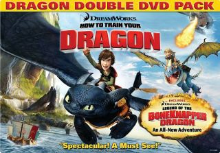 How to Train Your Dragon DVD, 2010, 2 Disc Set, Back to Back