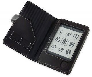 Elonex 621EB eReader Black Book Style Leather Case