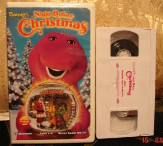   Before Christmas Vhs Video Spend Christmas Eve w/Barney BJ &SANTA