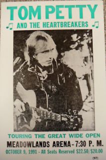 Tom Petty and The Heartbreakers Concert Poster