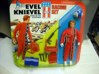 EVEL KNIEVEL Racing Set action figure MOC unpunched 75