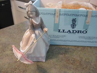 Lladro Figurine # 5210 ~ JOLIE Girl with Parasol Boxed
