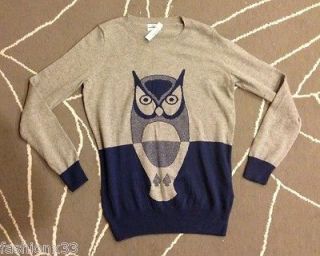 Madewell By J Crew Owl Sweater Size XS,S,M,L