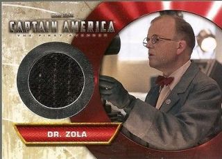 Captain America M 7 Dr Zola costume card from Upper Deck