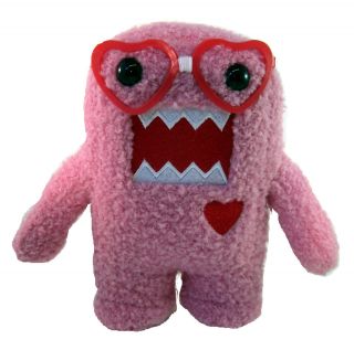 Pink Domo 7 Plush Toy Heart Glass DomoKun Licensed Limit​ed Edition