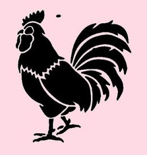 ROOSTER STENCIL ROOSTERS CHICKEN FARM TEMPLATE STENCILS FLEXIBLE NEW 5 