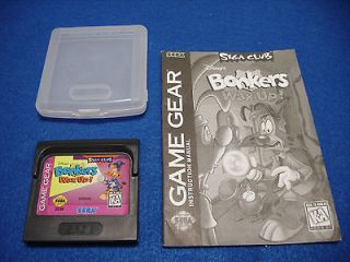 BONKERS WAX UP for Sega Game Gear, w/Manual & Case, Tested