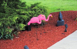 Lot of 12 Pink Flamingos Lawn Yard Ornament 3 Dimensional