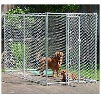   CHAIN LINK 5x10x6 DOG KENNEL PET PEN FENCE OUTDOOR NEW FREE SHIP