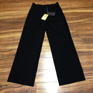 Fendi Size 38 Dress Black Slacks Pants NEW NWT Authentic Stretch Wool