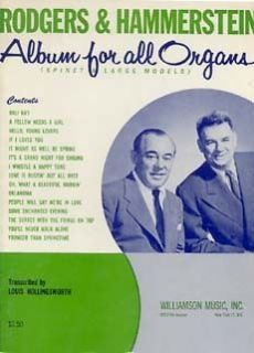 RODGERS & HAMMERSTEIN   ALBUM FOR ALL ORGANS   SONGBOOK