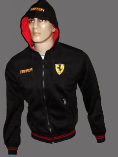 Ferrari fleece jacket / parka   embroidered logos