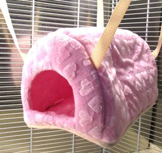   SOFT PINK HEARTS IGLOO ~ Rats Ferrets Rodents ~ Suspend from cage