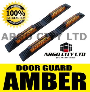 Amber Door Guard Protectors Edge Strip Reflectors Suzuki Sx4 Saloon