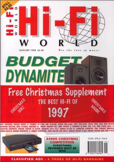   Fi World Magazine January 1998   Musical Fidelity Lowther Roksan Eltax