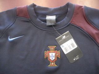   Nike Portugal Player Issue Sweatshirt Jersey L Ronaldo Figo era
